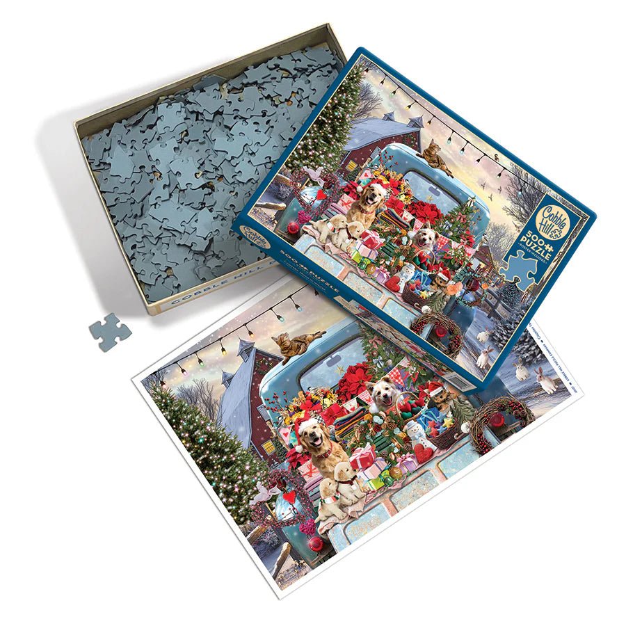 Country Truck in Winter 500 Piece Jigsaw Puzzle | Cobble Hill - Jigsaw Puzzles - The Puzzle Center