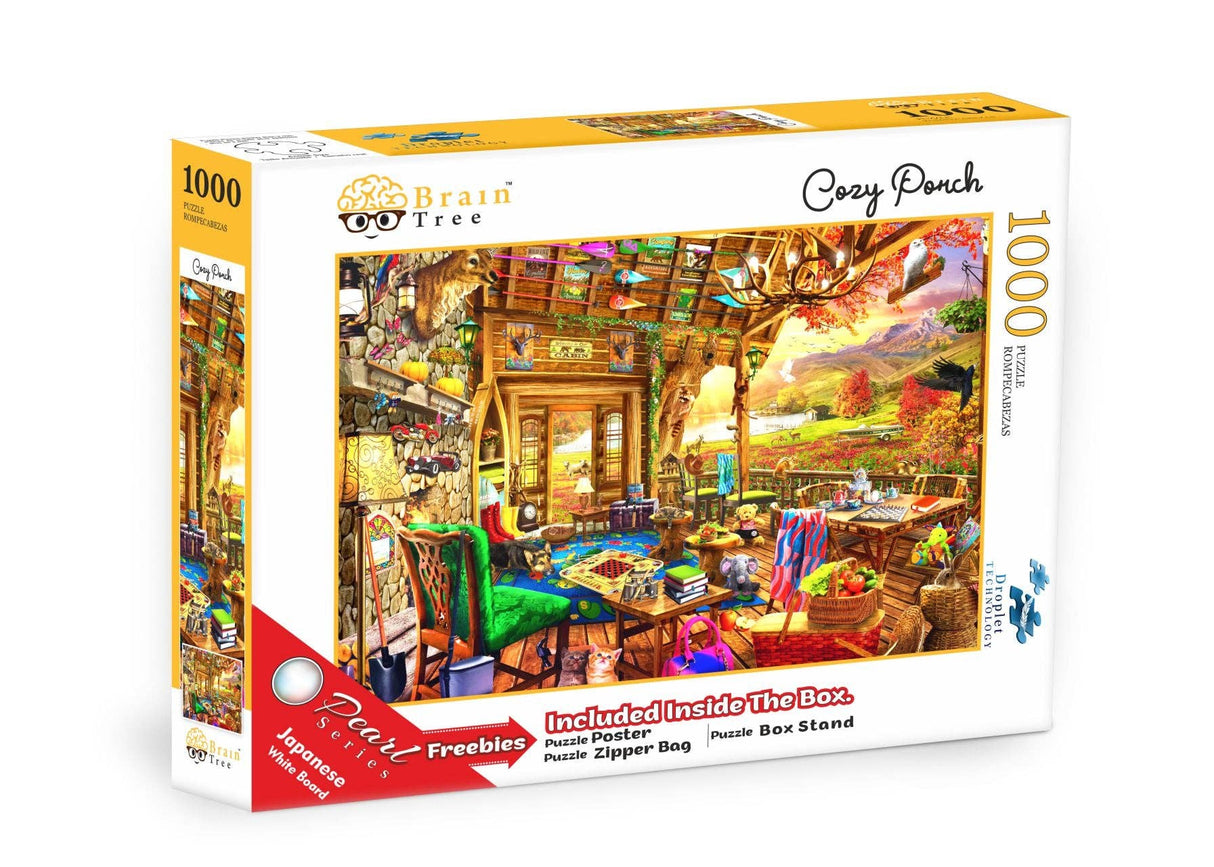 Cozy Porch 1000 Piece Jigsaw Puzzle by Brain Tree Games - Brain Tree Games LLC - Jigsaw Puzzles - The Puzzle Center -