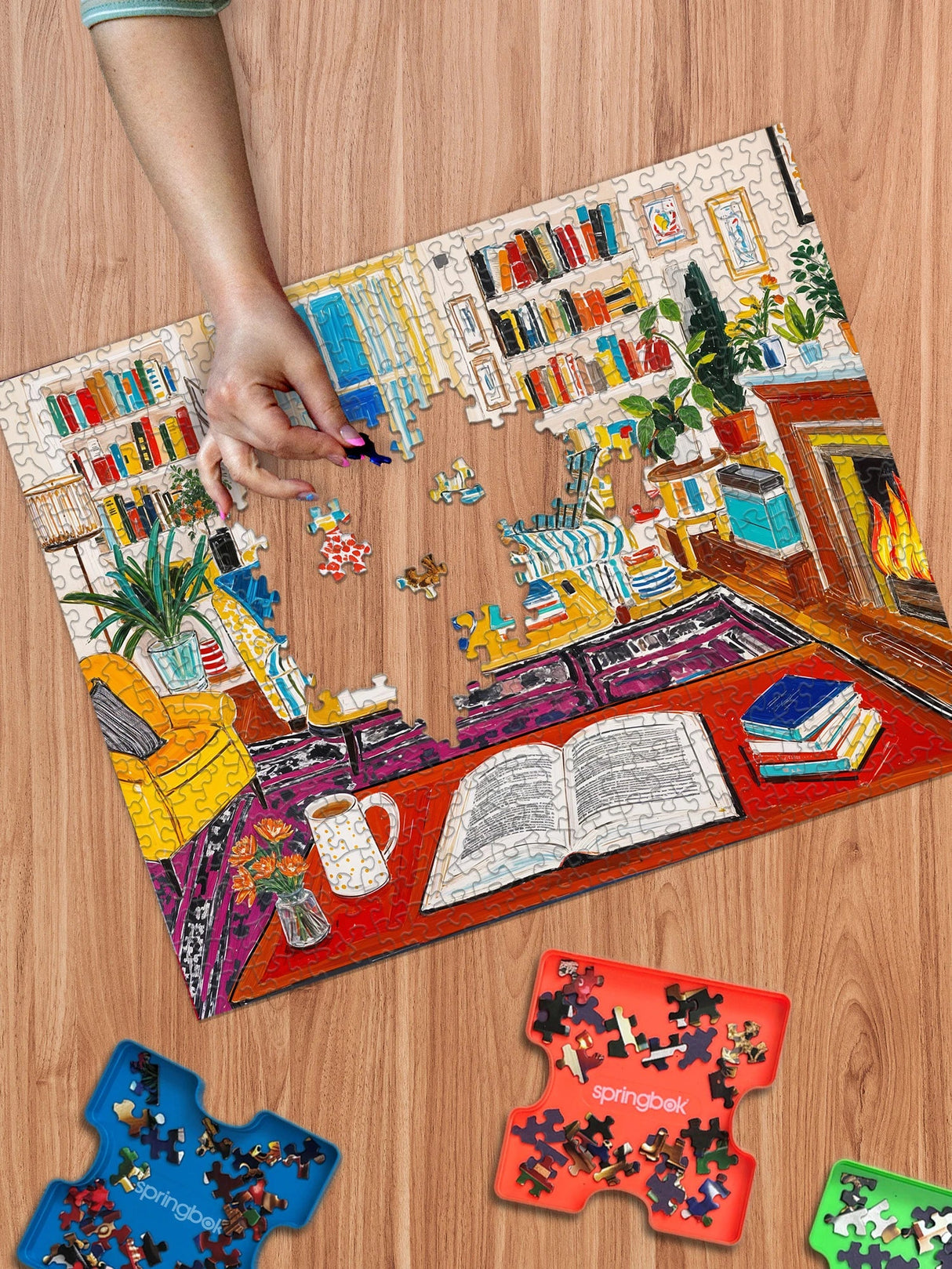 Cozy Reading Nook 500 Piece Jigsaw Puzzle | Springbok Puzzles - Jigsaw Puzzles - The Puzzle Center