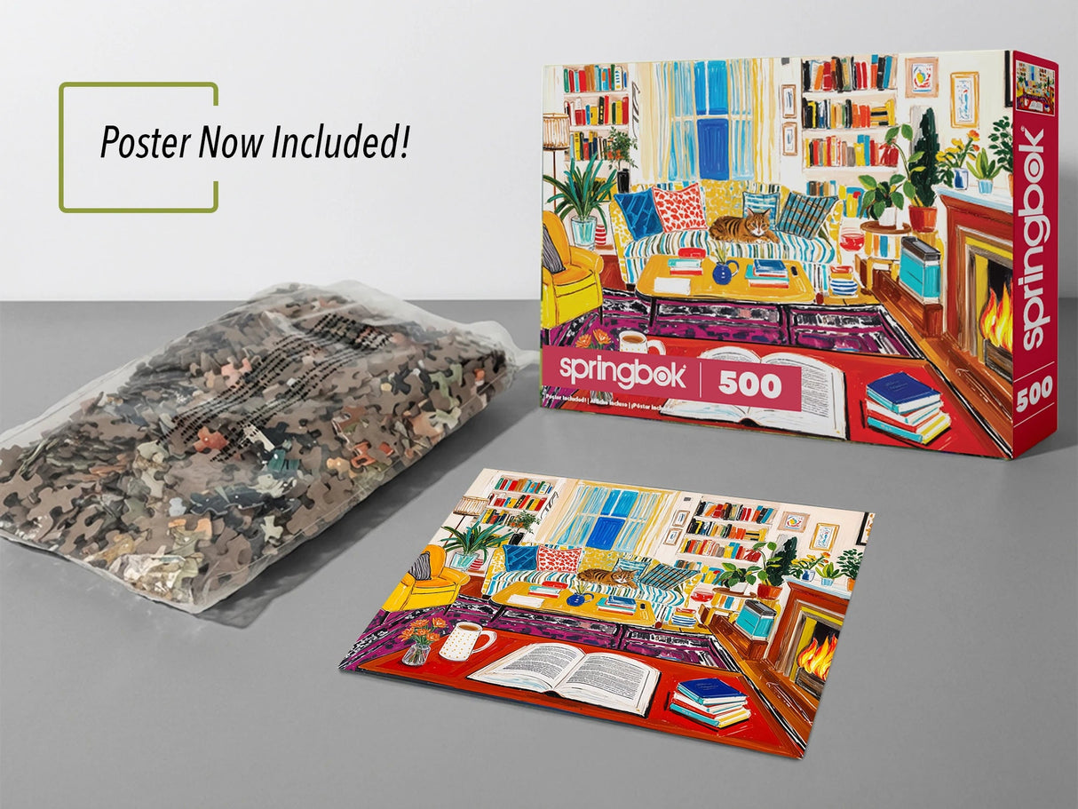 Cozy Reading Nook 500 Piece Jigsaw Puzzle | Springbok Puzzles - Jigsaw Puzzles - The Puzzle Center