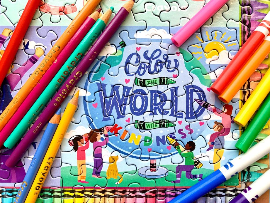 Crayola Colors Of Kindness 500 Piece Jigsaw Puzzle by Springbok Puzzles - Springbok Puzzles - Jigsaw Puzzles - The Puzzle Center