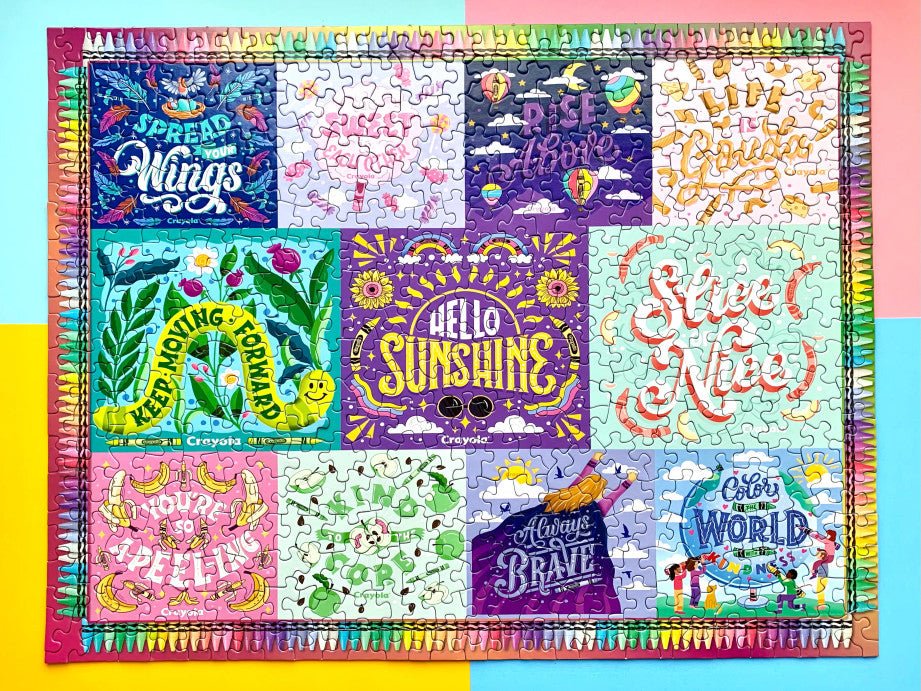 Crayola Colors Of Kindness 500 Piece Jigsaw Puzzle by Springbok Puzzles - Springbok Puzzles - Jigsaw Puzzles - The Puzzle Center