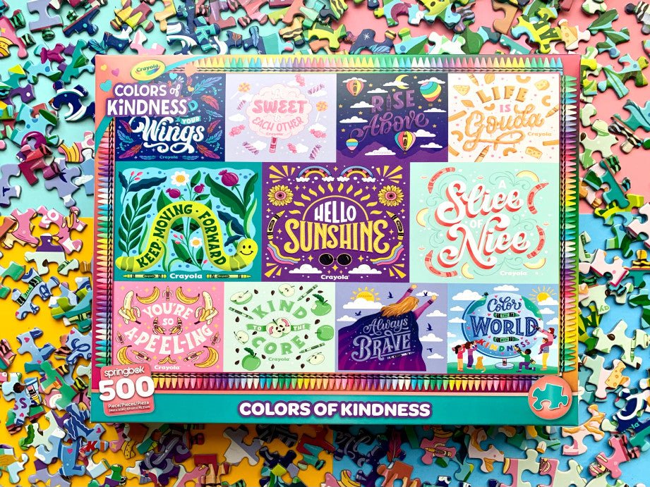 Crayola Colors Of Kindness 500 Piece Jigsaw Puzzle by Springbok Puzzles - Springbok Puzzles - Jigsaw Puzzles - The Puzzle Center