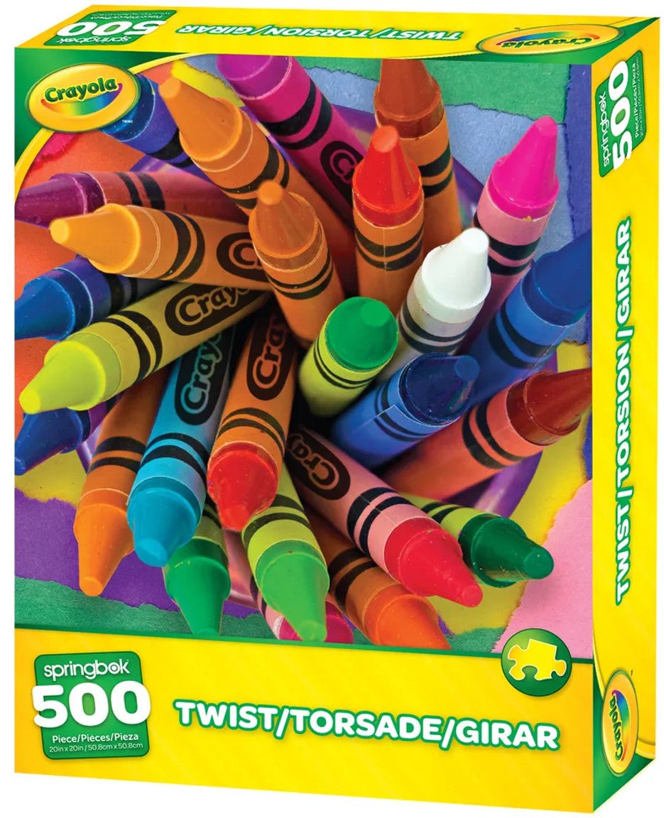 Crayola Twist 500 Piece Jigsaw Puzzle by Springbok Puzzles - Springbok Puzzles - Jigsaw Puzzles - The Puzzle Center -