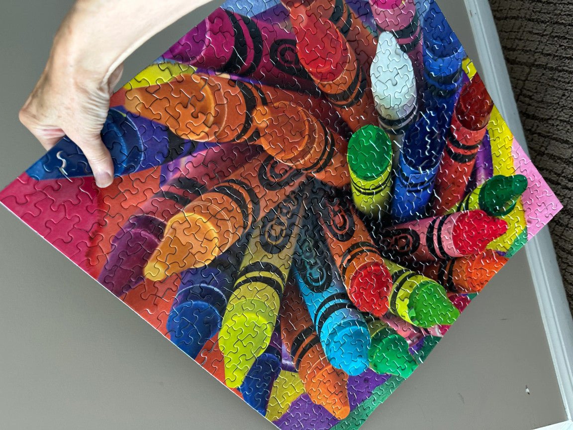 Crayola Twist 500 Piece Jigsaw Puzzle by Springbok Puzzles - Springbok Puzzles - Jigsaw Puzzles - The Puzzle Center -