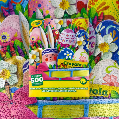 Crayola's Colorful Easter 500 Piece Jigsaw Puzzle by Springbok Puzzles - Springbok Puzzles - Jigsaw Puzzles - The Puzzle Center