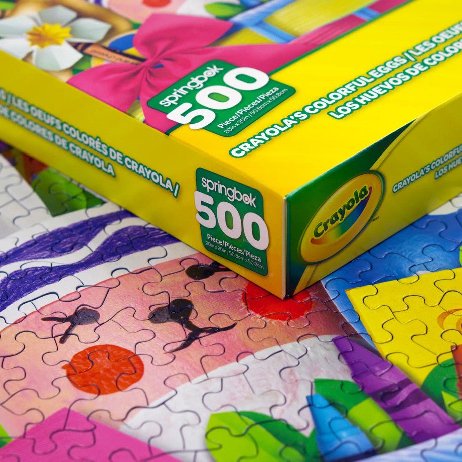 Crayola's Colorful Easter 500 Piece Jigsaw Puzzle by Springbok Puzzles - Springbok Puzzles - Jigsaw Puzzles - The Puzzle Center