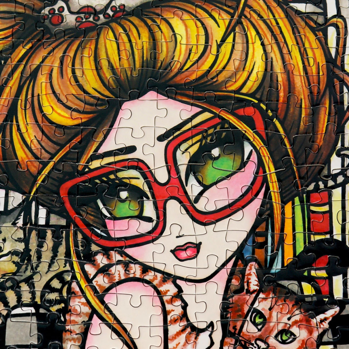 Crazy Cat Lady 1000 Piece Jigsaw Puzzle by JaCaRou Puzzles - JaCaRou Puzzles Inc. - Jigsaw Puzzles - The Puzzle Center -