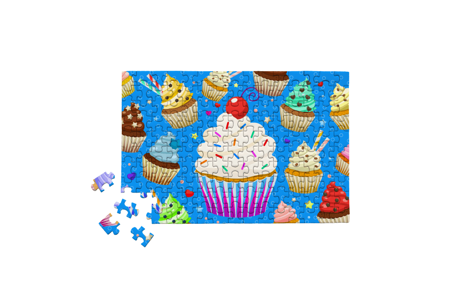 Cupcake Celebration 150 Piece Mini Jigsaw Puzzle | MicroPuzzles - Mini Jigsaw Puzzles - The Puzzle Center