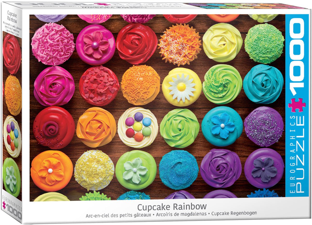 Cupcake Rainbow 1000 Piece Jigsaw Puzzle by Eurographics - Eurographics - Jigsaw Puzzles - The Puzzle Center -