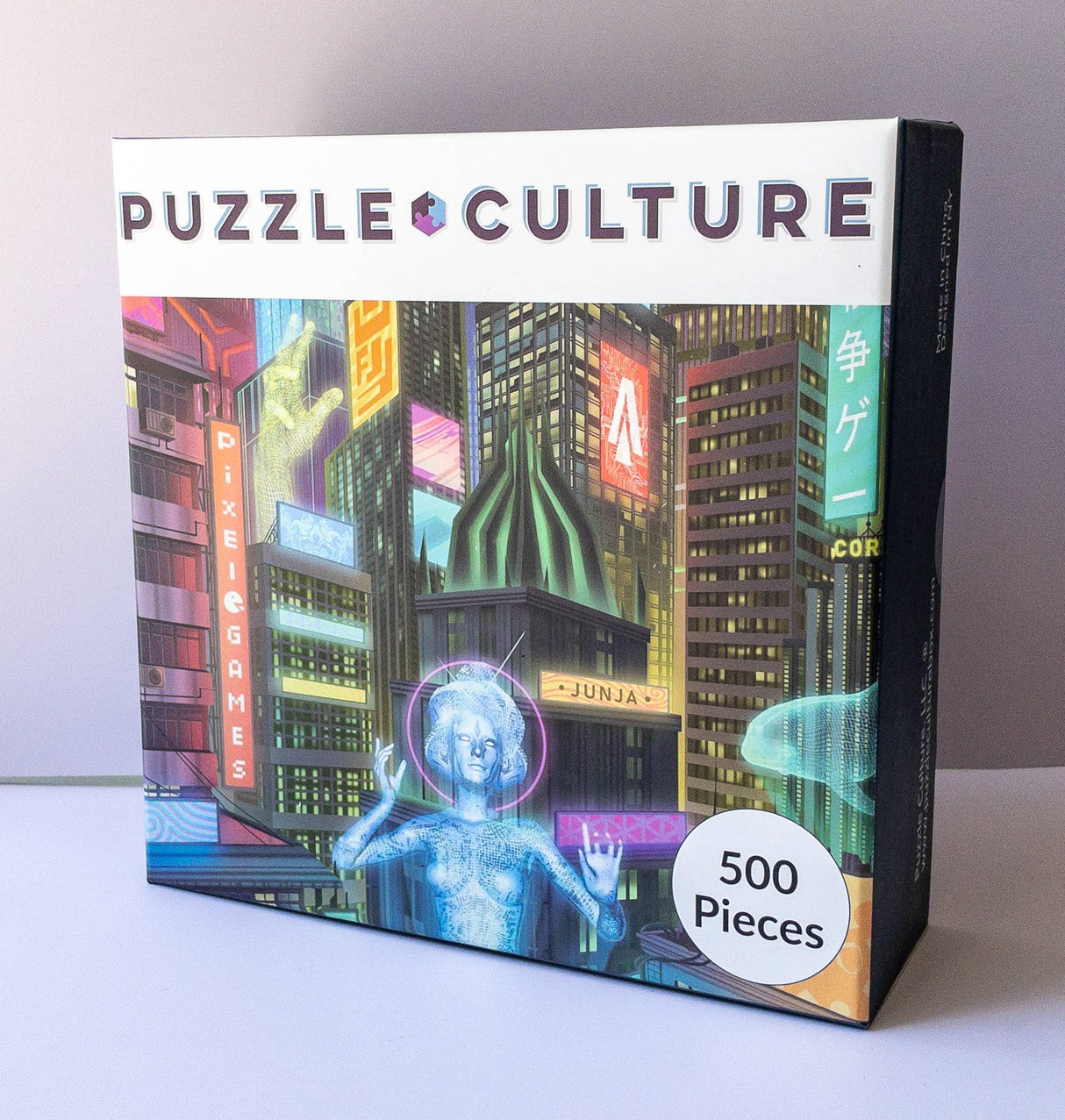 Cyber City Puzzle by Puzzle Culture - 500 Piece Jigsaw Puzzle - Puzzle Culture - Jigsaw Puzzles - The Puzzle Center -