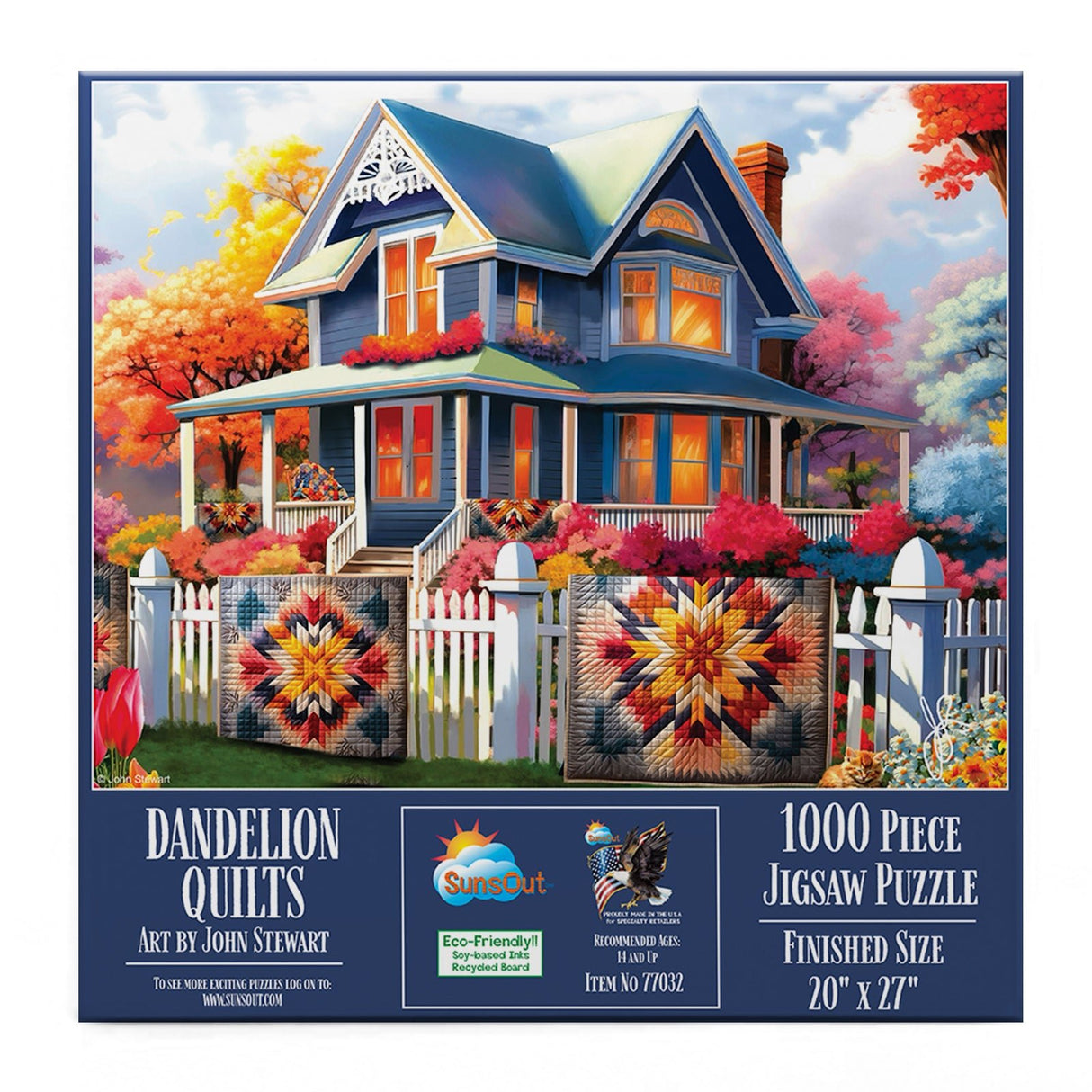 Dandelion Quilts 1000 Piece Jigsaw Puzzle by SunsOut Puzzles - SunsOut - Jigsaw Puzzles - The Puzzle Center