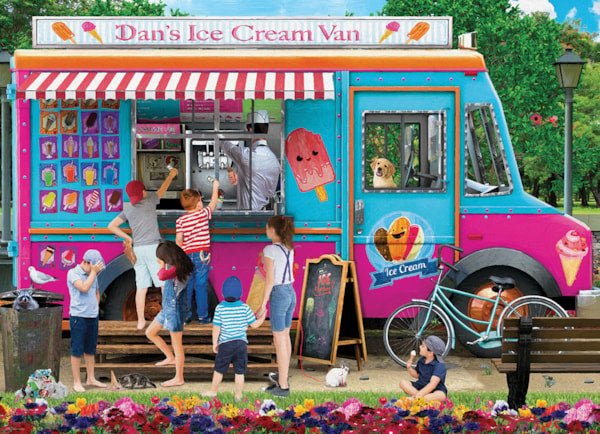 Dan's Ice Cream Van 1000 Piece Jigsaw Puzzle by Eurographics - Fun & Refreshing - Eurographics - Jigsaw Puzzles - The Puzzle Center -