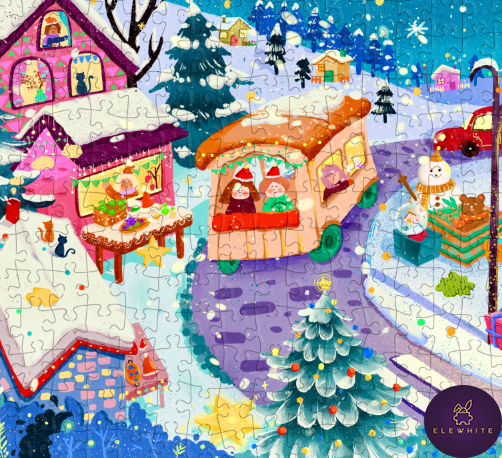 Pre-Order - Whimsy Town 1000 Piece Jigsaw Puzzle| Elewhite