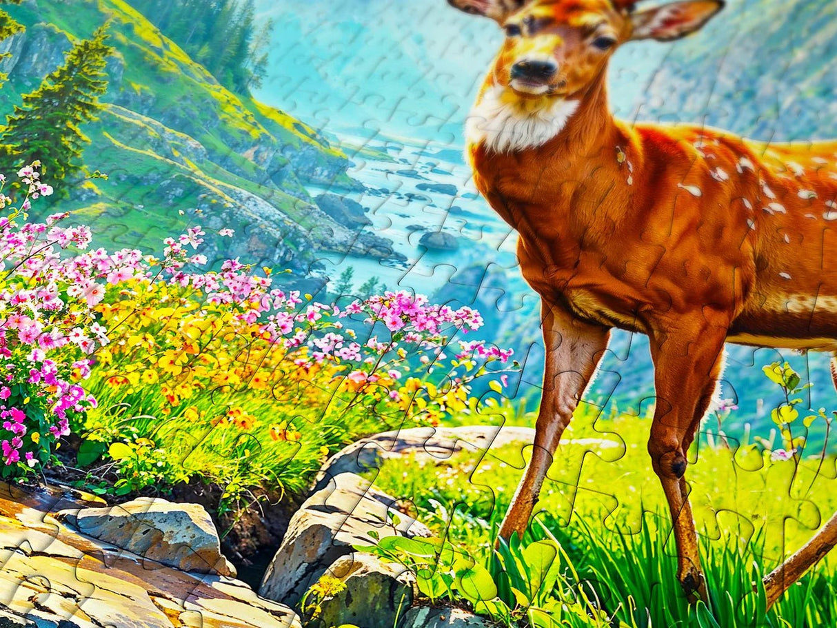 Deer Paradise 1000 Piece Jigsaw Puzzle | Enjoy Puzzles - Jigsaw Puzzles - The Puzzle Center