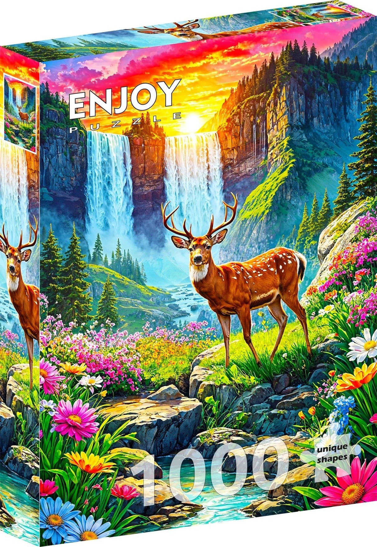 Deer Paradise 1000 Piece Jigsaw Puzzle | Enjoy Puzzles - Jigsaw Puzzles - The Puzzle Center