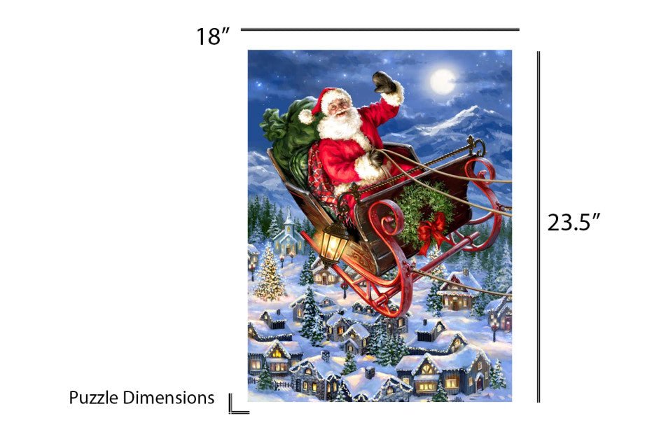 Delivering Christmas 500 Piece Jigsaw Puzzle by Springbok Puzzles - Springbok Puzzles - Jigsaw Puzzles - The Puzzle Center -