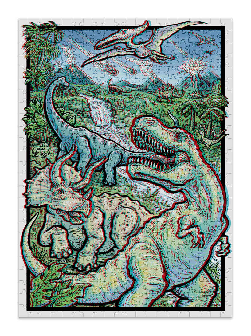 Dinosaurs 500 Piece Jigsaw Puzzles | Cloudberries - Jigsaw Puzzles - The Puzzle Center