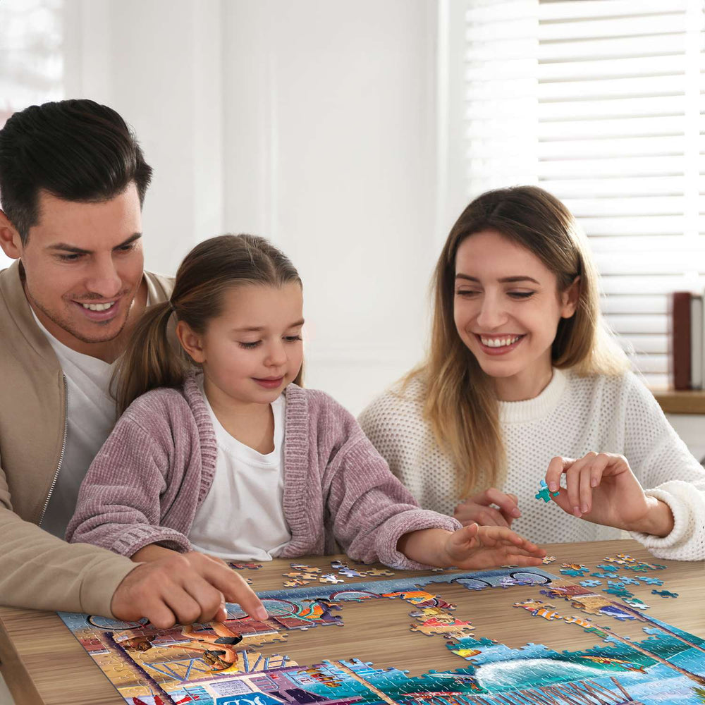 Dog Surfing 500 Piece Jigsaw Puzzle by Boardwalk Puzzle Company - Boardwalk - Jigsaw Puzzles - The Puzzle Center
