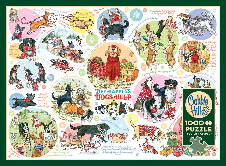 Dog Thoughts 1000 Piece Jigsaw Puzzle | Cobble Hill - Jigsaw Puzzles - The Puzzle Center