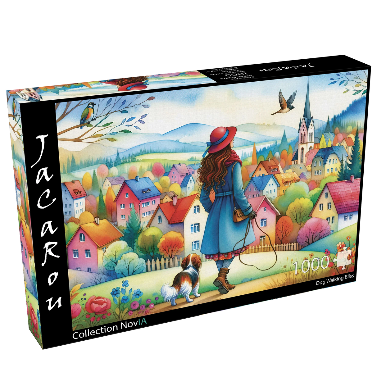 Dog Walking Bliss 1000 Piece Jigsaw Puzzle | JaCaRou - Jigsaw Puzzles - The Puzzle Center
