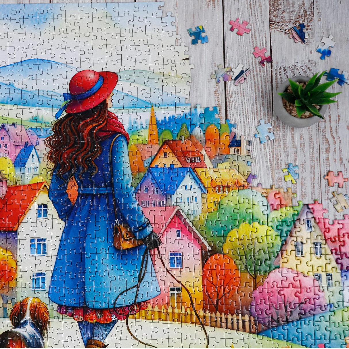 Dog Walking Bliss 1000 Piece Jigsaw Puzzle | JaCaRou - Jigsaw Puzzles - The Puzzle Center