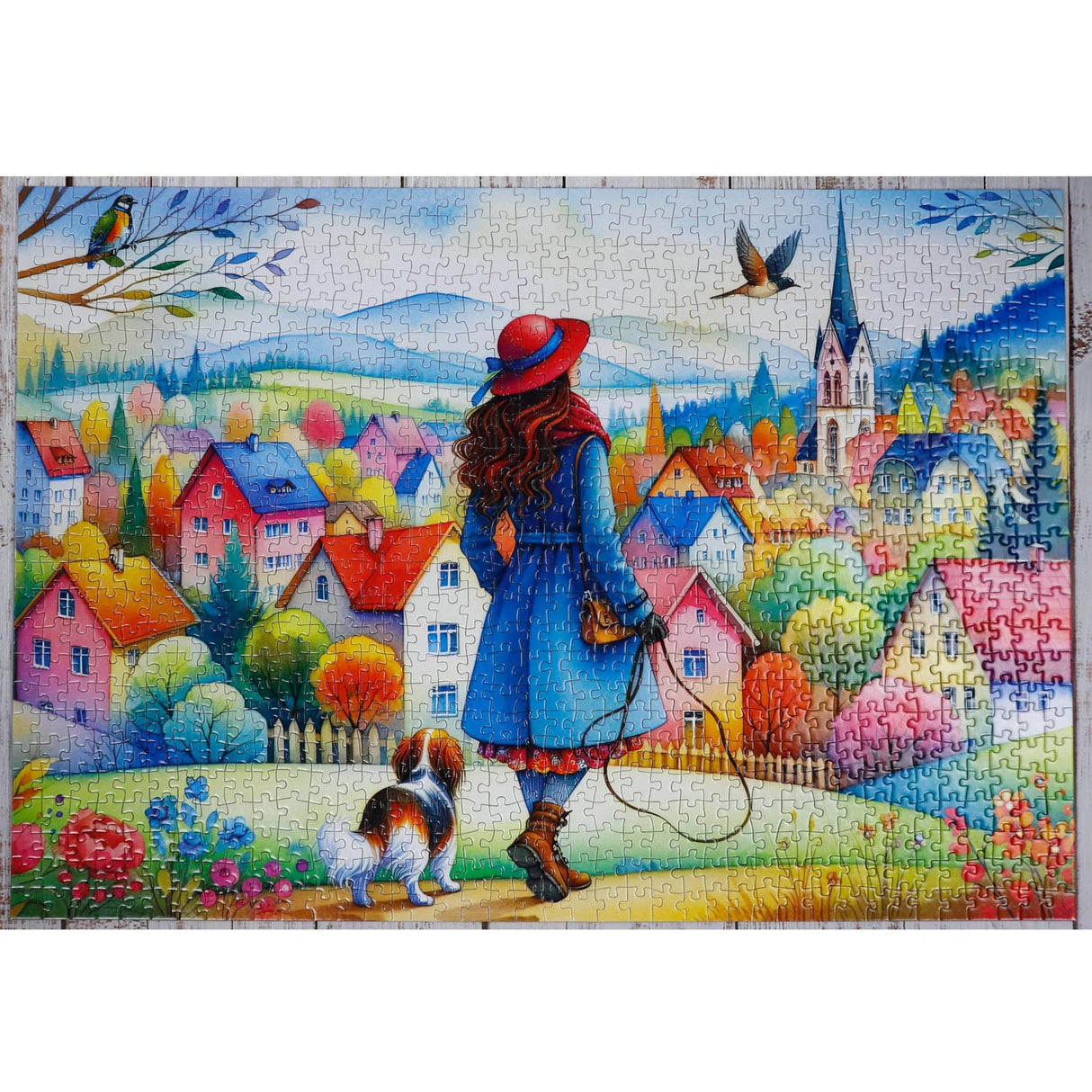 Dog Walking Bliss 1000 Piece Jigsaw Puzzle | JaCaRou - Jigsaw Puzzles - The Puzzle Center