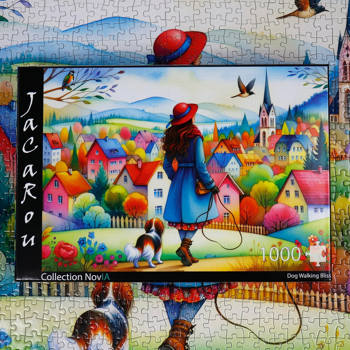 Dog Walking Bliss 1000 Piece Jigsaw Puzzle | JaCaRou - Jigsaw Puzzles - The Puzzle Center