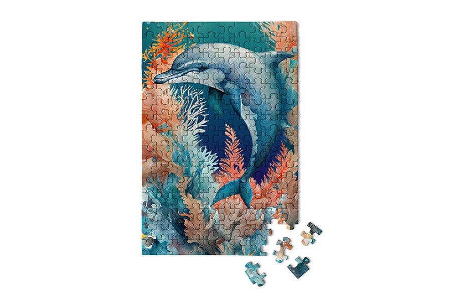 Dolphin - Marine Life Mini Jigsaw Puzzle | MicroPuzzles - Mini Jigsaw Puzzles - The Puzzle Center