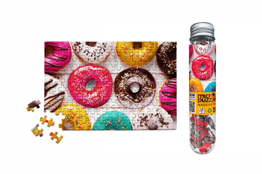 Donuts Mini Jigsaw Puzzle | MicroPuzzles - Mini Jigsaw Puzzles - The Puzzle Center