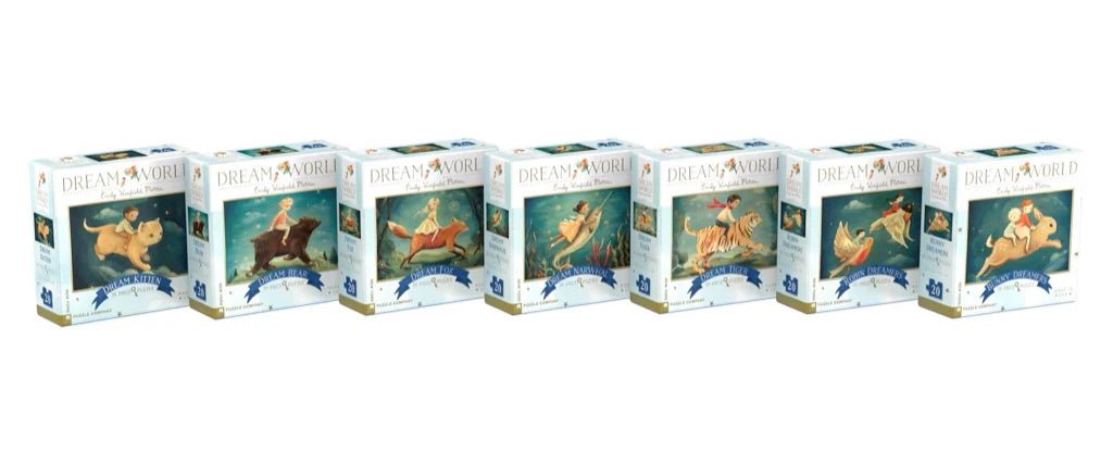 Dream World Mini Puzzle Collector's Set 7 x 20 Piece Mini Jigsaw Puzzles | New York Puzzle Company - Mini Jigsaw Puzzles - The Puzzle Center