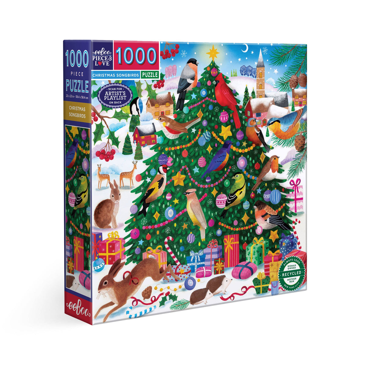 Christmas Songbirds 1000 Piece Jigsaw Puzzle | eeBoo