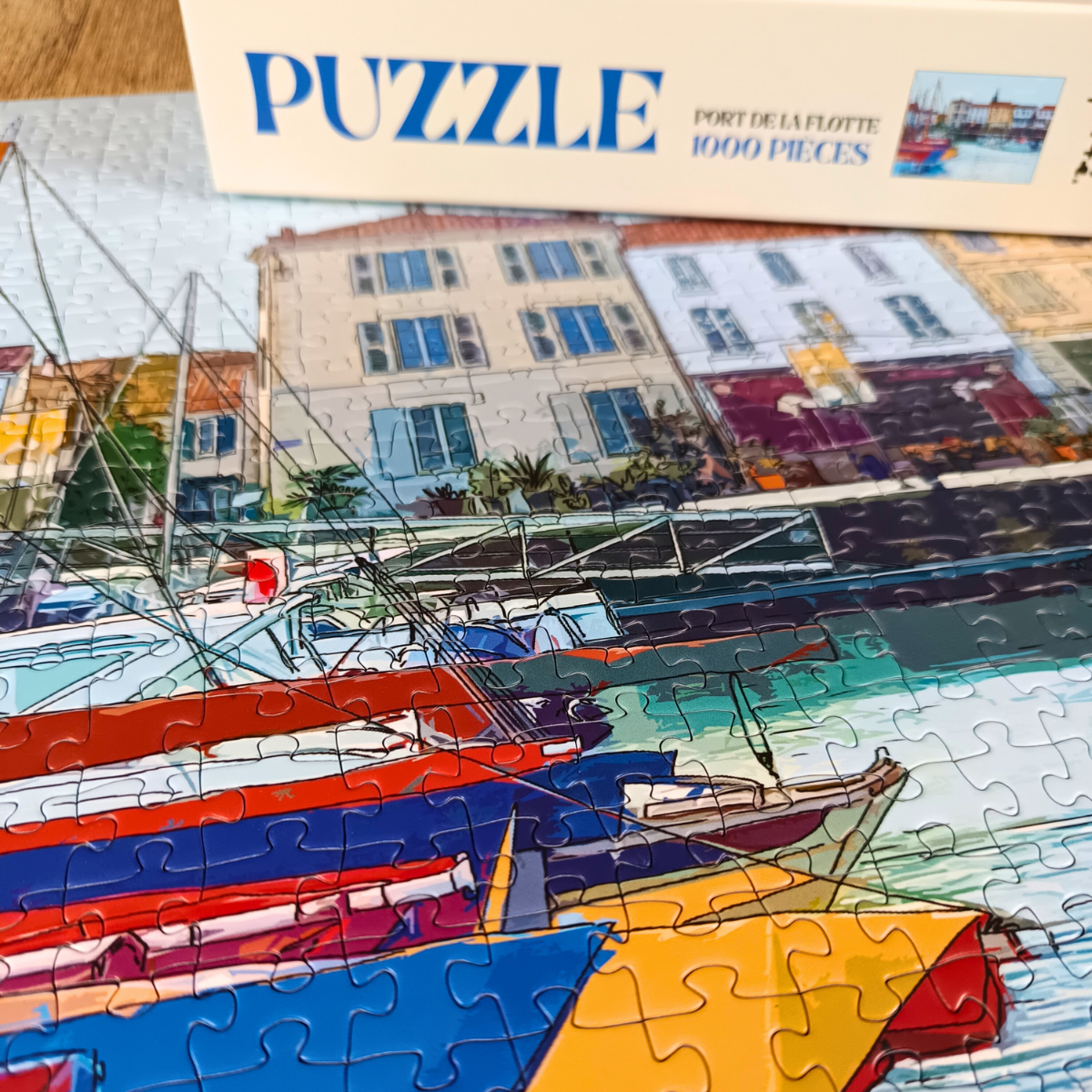 Port of La Flotte 1000 Piece Jigsaw Puzzle | Aparté