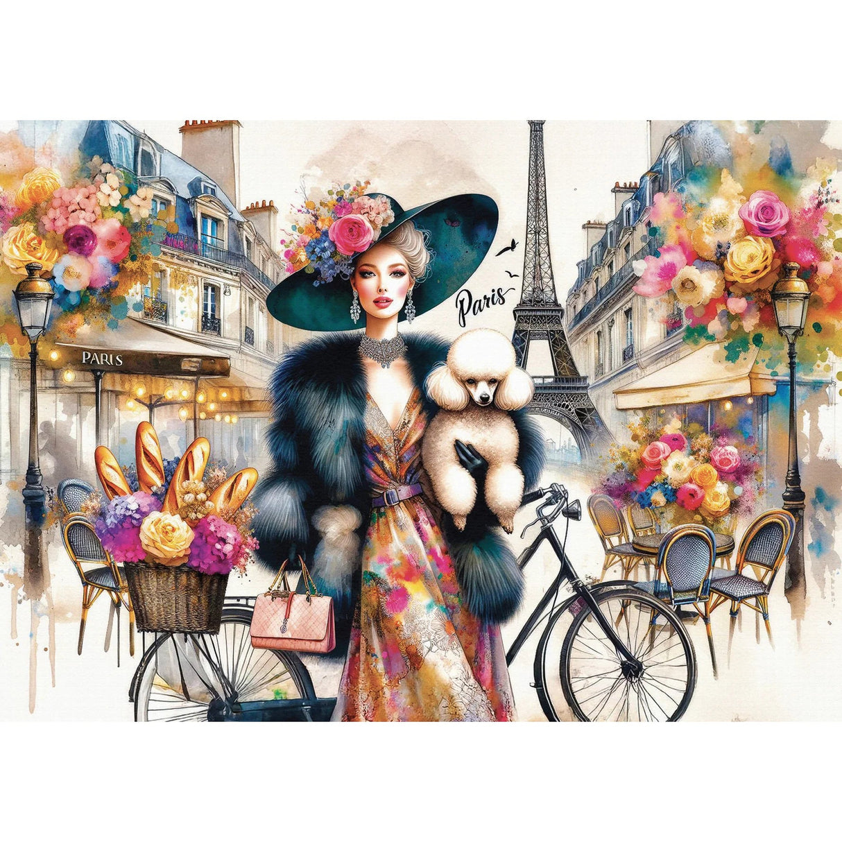 Eiffel Elegance Duo 1000 Piece Jigsaw Puzzle | Delfy Puzzles - Jigsaw Puzzles - The Puzzle Center