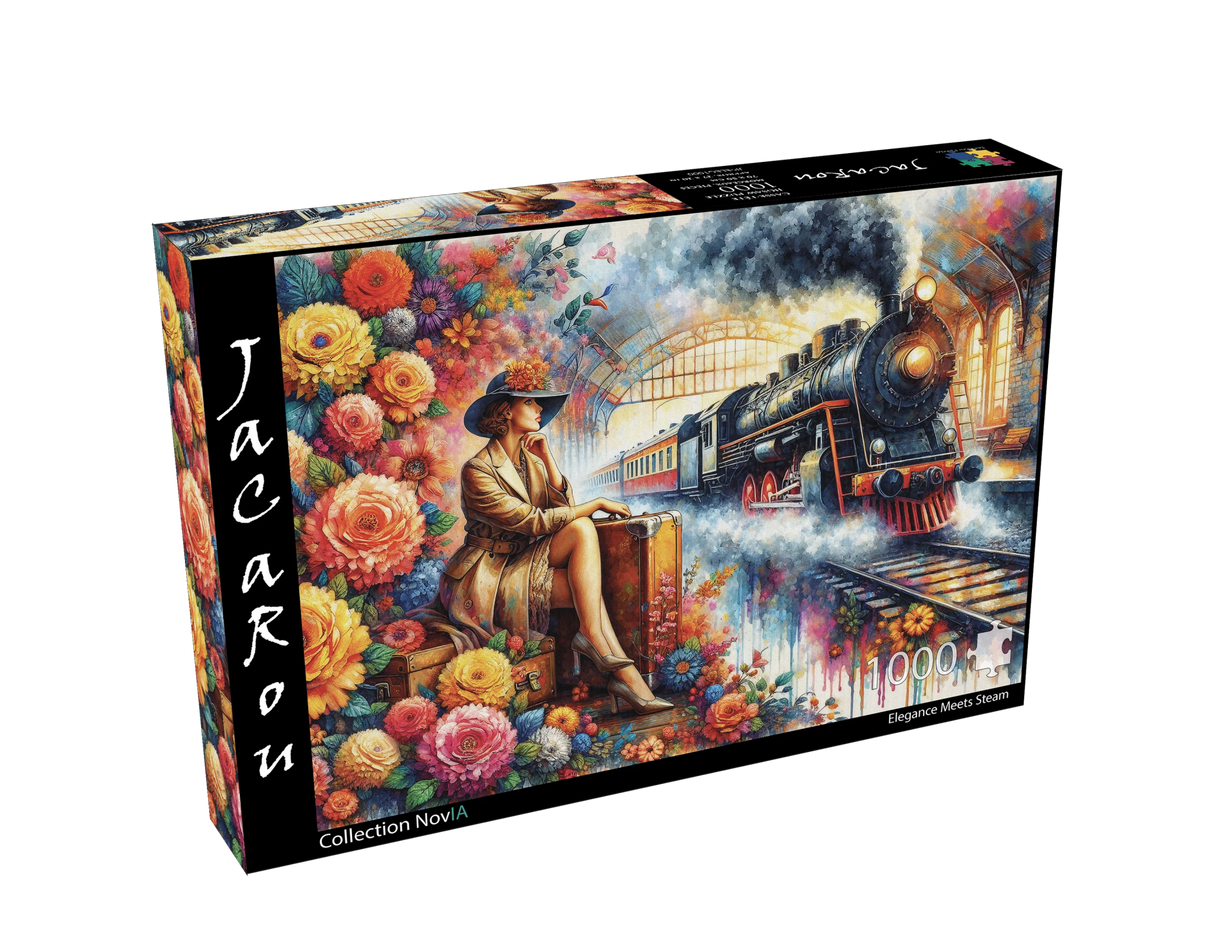 Elegance Meets Steam 1000 Piece Jigsaw Puzzle | JaCaRou Puzzles - Jigsaw Puzzles - The Puzzle Center