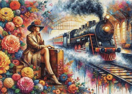 Elegance Meets Steam 1000 Piece Jigsaw Puzzle | JaCaRou Puzzles - Jigsaw Puzzles - The Puzzle Center