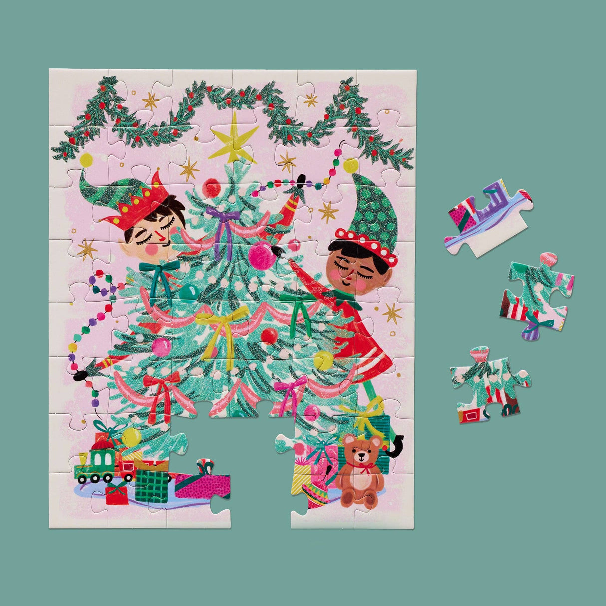 Elfing Around 48 Piece Jigsaw Puzzle | WerkShoppe - Jigsaw Puzzle - The Puzzle Center