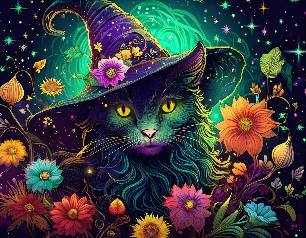 Enchanted Cat 1000 Piece Jigsaw Puzzle | Springbok Puzzles - Springbok Puzzles - Jigsaw Puzzles - The Puzzle Center