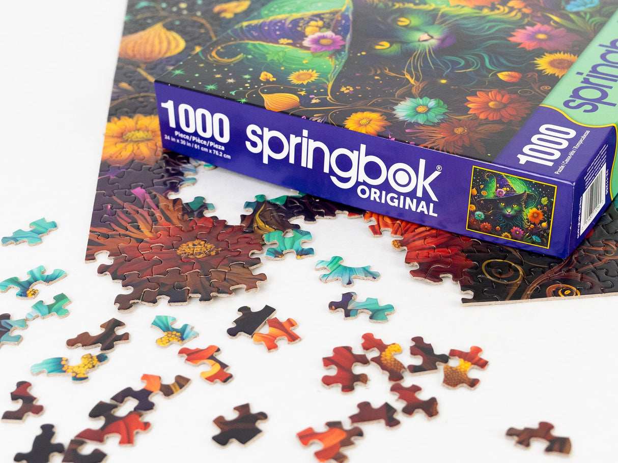 Enchanted Cat 1000 Piece Jigsaw Puzzle | Springbok Puzzles - Springbok Puzzles - Jigsaw Puzzles - The Puzzle Center