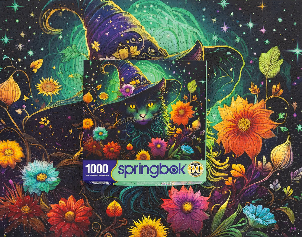 Enchanted Cat 1000 Piece Jigsaw Puzzle | Springbok Puzzles - Springbok Puzzles - Jigsaw Puzzles - The Puzzle Center