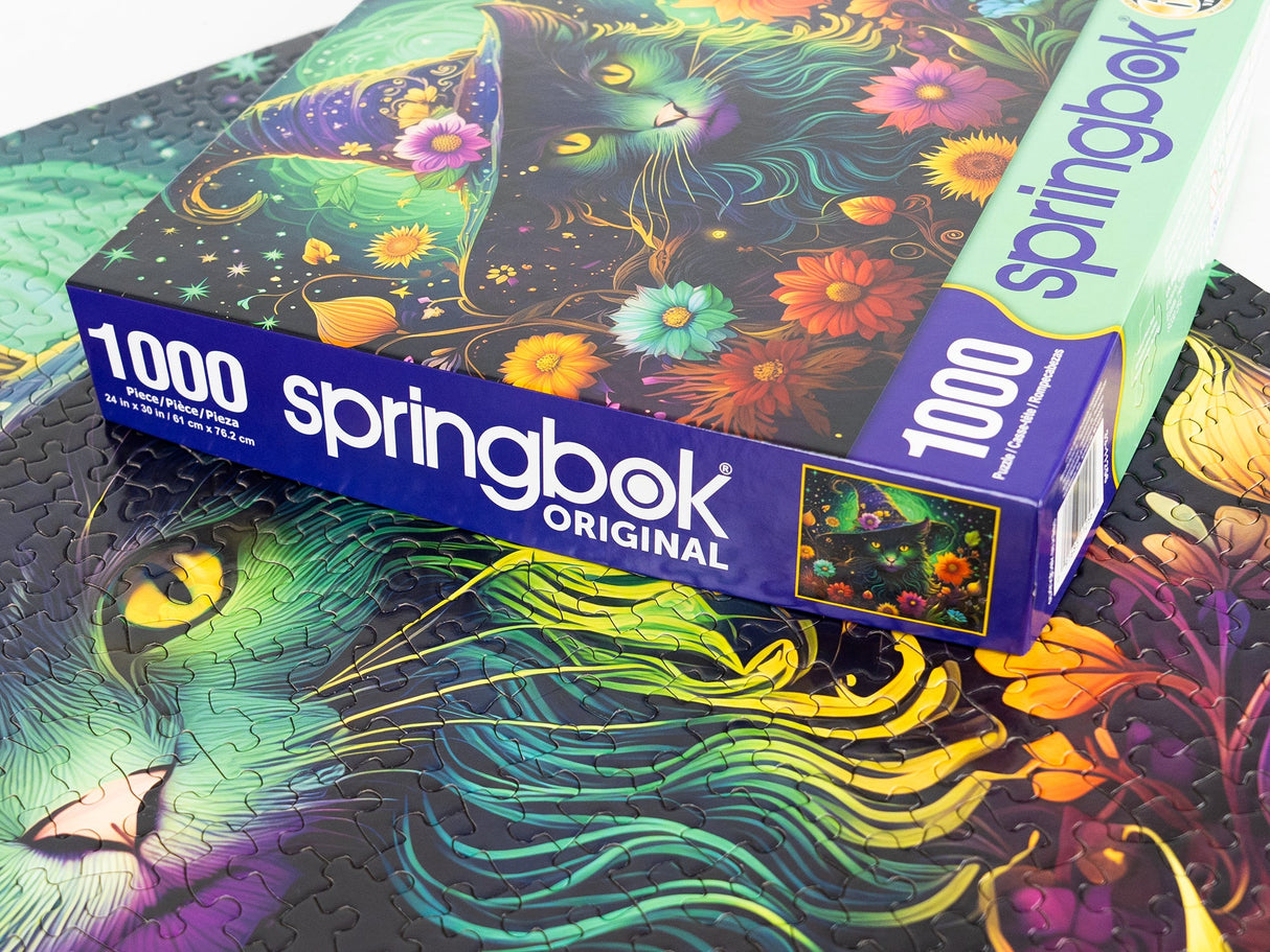 Enchanted Cat 1000 Piece Jigsaw Puzzle | Springbok Puzzles - Springbok Puzzles - Jigsaw Puzzles - The Puzzle Center