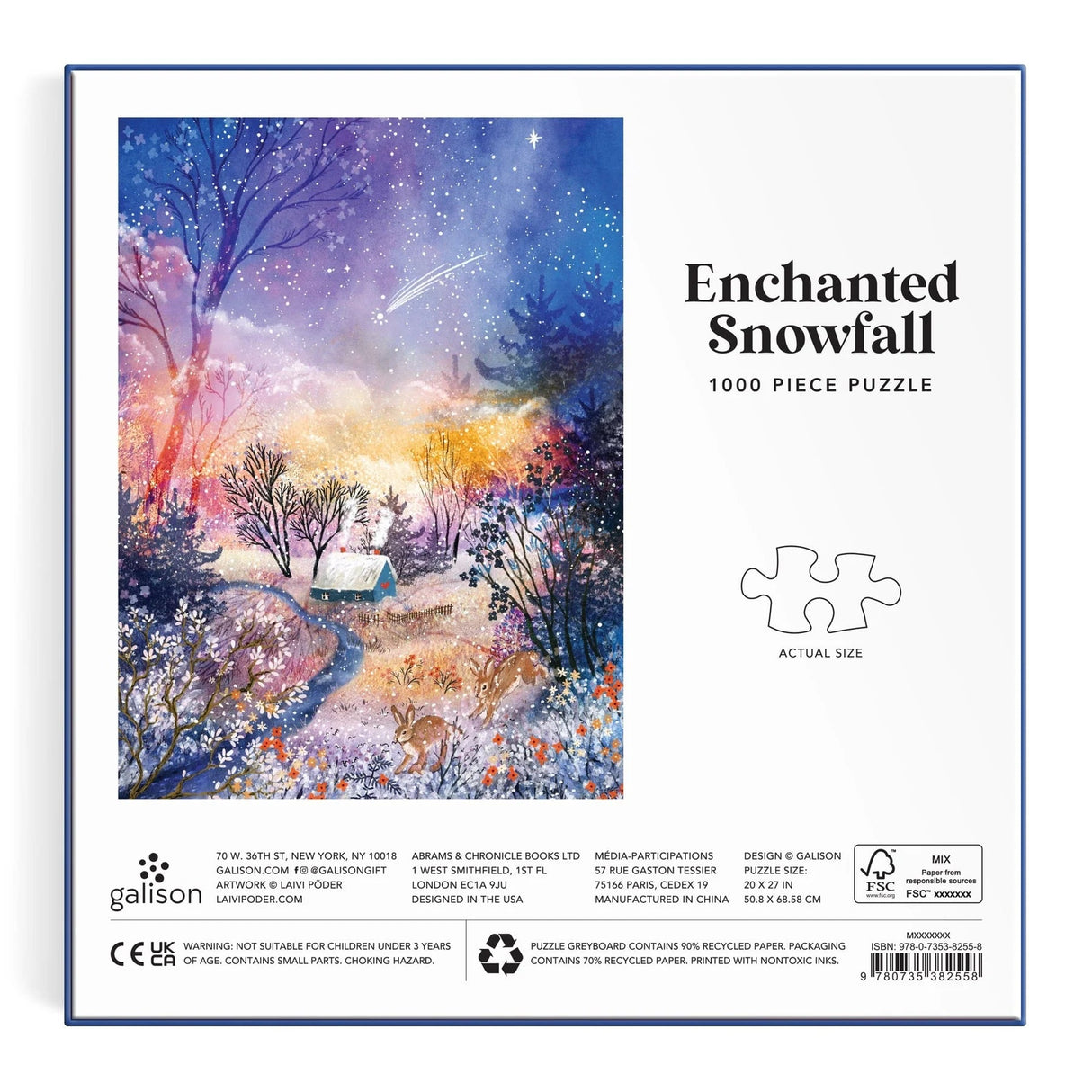 Enchanted Snowfall 1000 Piece Jigsaw Puzzle | Galison - Jigsaw Puzzles - The Puzzle Center