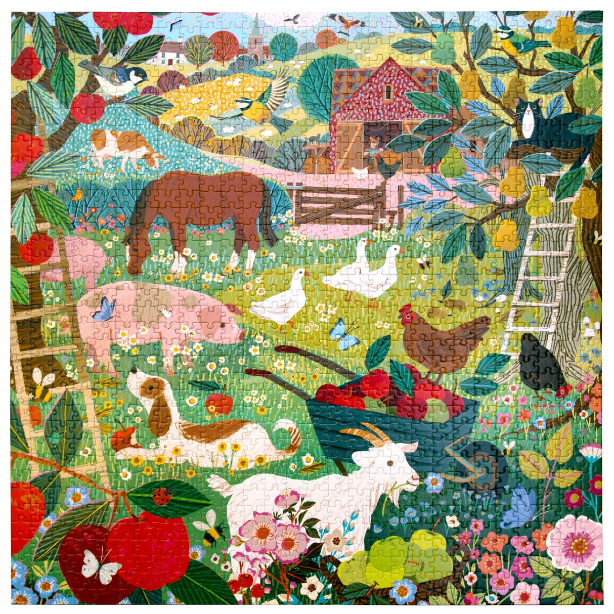 English Pastures 1000 Piece Jigsaw Puzzle | eeBoo - Jigsaw Puzzles - The Puzzle Center