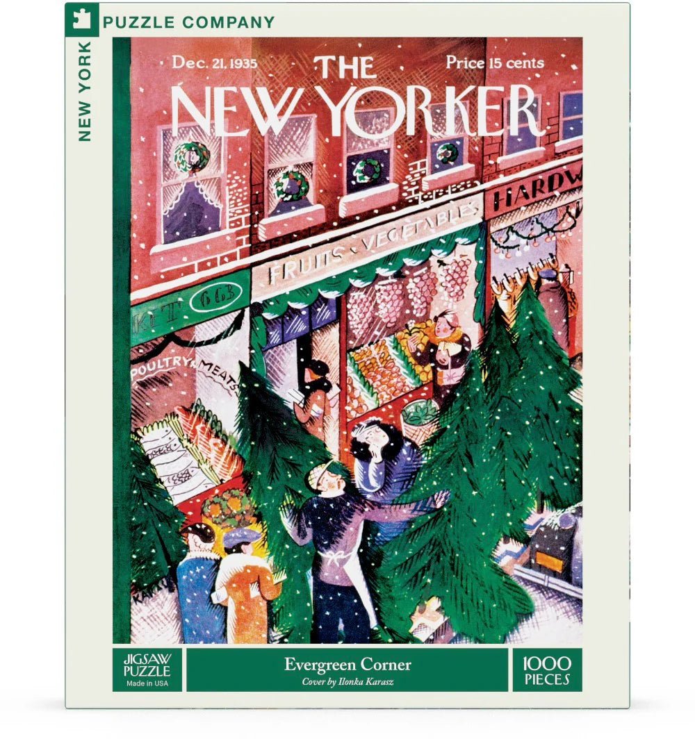 Evergreen Corner 1000 Piece Jigsaw Puzzle | New York Puzzle Company - Jigsaw Puzzles - The Puzzle Center