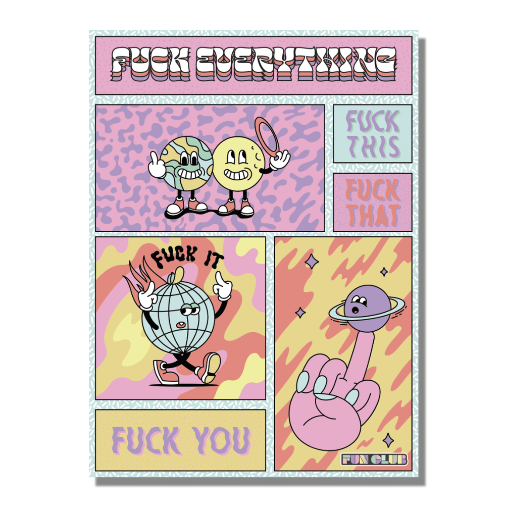 F_ck Everything Puzzle - Funny 500 Piece Jigsaw Puzzle by FUN CLUB - FUN CLUB - Jigsaw Puzzles - The Puzzle Center -