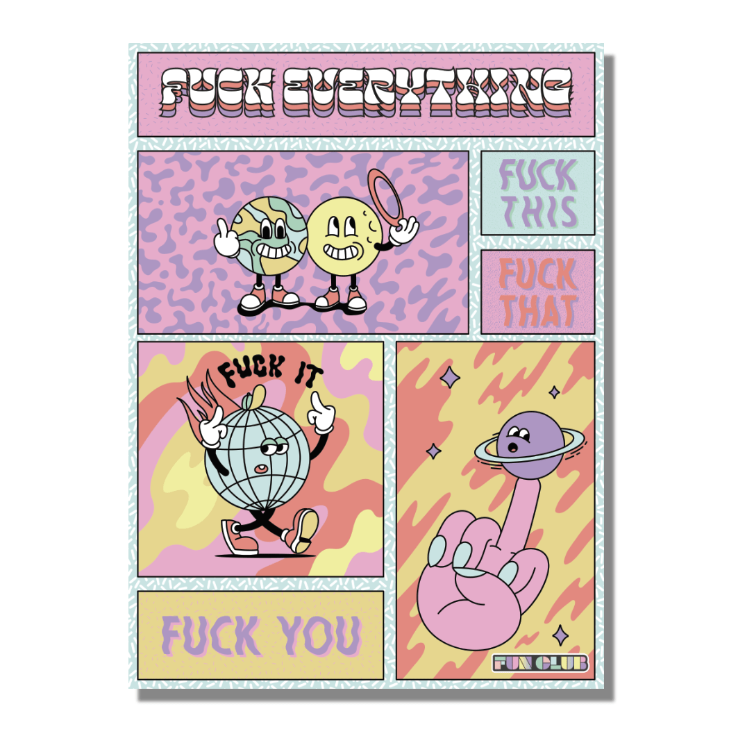 F_ck Everything Puzzle - Funny 500 Piece Jigsaw Puzzle by FUN CLUB - FUN CLUB - Jigsaw Puzzles - The Puzzle Center -