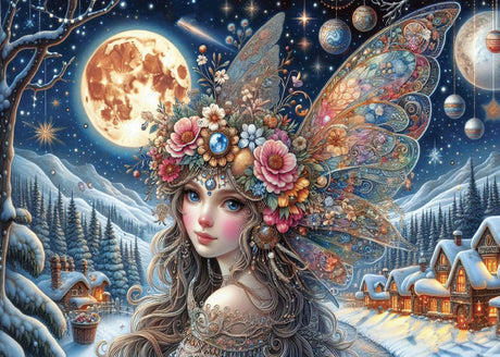 Fairy In Frost 1000 Piece Jigsaw Puzzle | JaCaRou Puzzles - Jigsaw Puzzles - The Puzzle Center