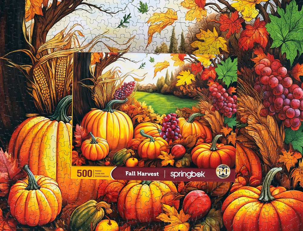 Fall Harvest 500 Piece Jigsaw Puzzle | Springbok Puzzles - Springbok Puzzles - Jigsaw Puzzles - The Puzzle Center