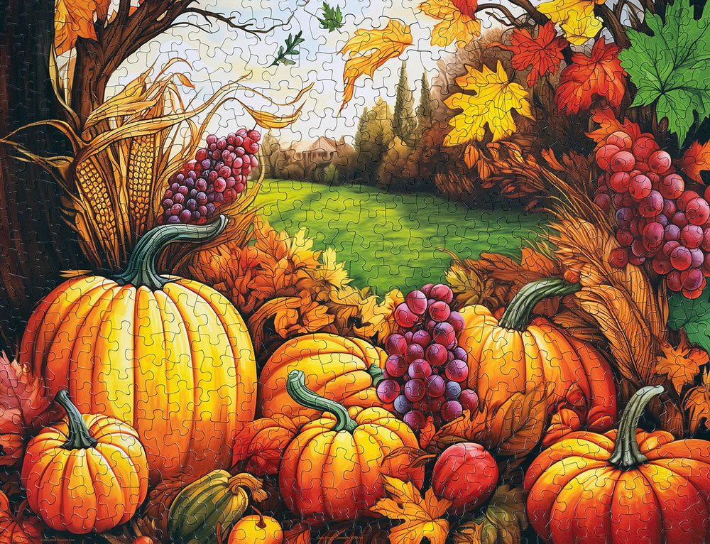 Fall Harvest 500 Piece Jigsaw Puzzle | Springbok Puzzles - Springbok Puzzles - Jigsaw Puzzles - The Puzzle Center