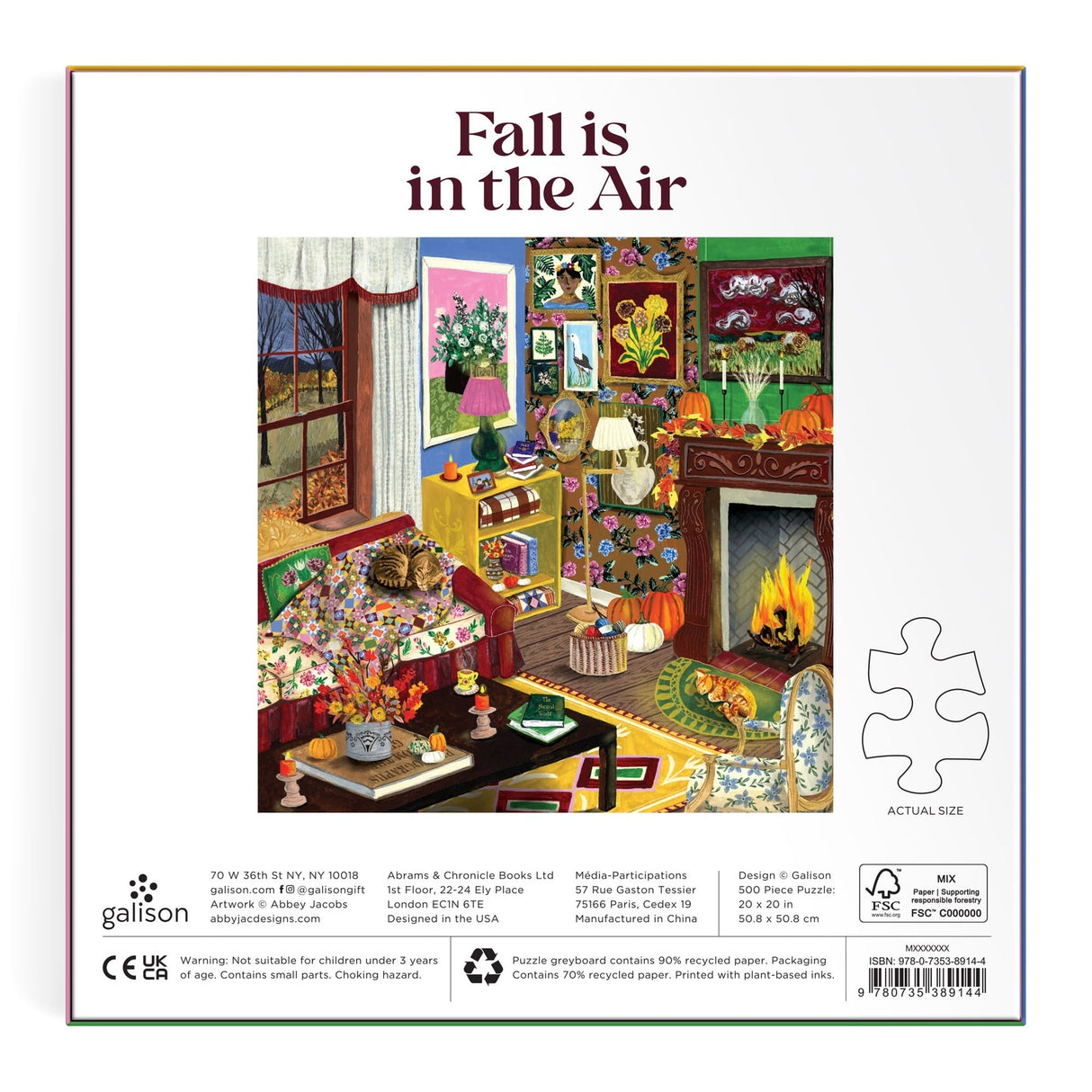 Fall is in the Air 500 Piece Puzzle | Galison
